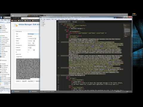 Convert an HTML Template to Joomla 2.5/3.0 - Part Two