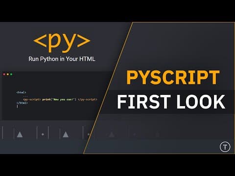 Python In The Browser! PyScript First Look